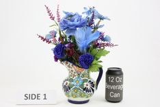 Country Home Decor Silk Flower Arrangement, Kitchen Island Decor Dining Table Centerpiece Home Decor 3 small