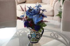 Country Home Decor Silk Flower Arrangement, Kitchen Island Decor Dining Table Centerpiece Home Decor 6 small