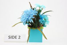 Unique Home Décor Silk Flower Arrangement, Coffee Table Centerpiece, Vanity Decor, Kitchen Decor 4 small