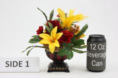 Silk Flower Arrangement, Bathroom Vanity Decor, Coffee Table Centerpiece, Shelf Accent, Home Decor 3 small