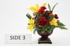 Silk Flower Arrangement, Bathroom Vanity Decor, Coffee Table Centerpiece, Shelf Accent, Home Decor 5 small