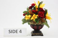 Silk Flower Arrangement, Bathroom Vanity Decor, Coffee Table Centerpiece, Shelf Accent, Home Decor 6 small
