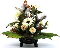 Unique Silk Flower Arrangement Table Centerpiece, Home Decorating Ideas 1 small