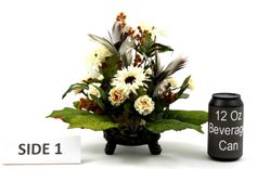 Unique Silk Flower Arrangement Table Centerpiece, Home Decorating Ideas 3 small