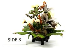 Unique Silk Flower Arrangement Table Centerpiece, Home Decorating Ideas 5 small