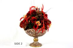 Dining Table Centerpiece, Silk Flower Arrangement Home Decor, Dining Room Decor 4 small
