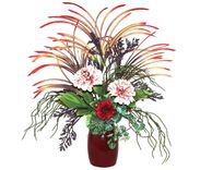 Tropical Decor Flower Arrangement, Dining Room Decor, Unique Home Decor, Table Centerpiece 1 small