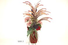 Tropical Decor Flower Arrangement, Dining Room Decor, Unique Home Decor, Table Centerpiece 6 small