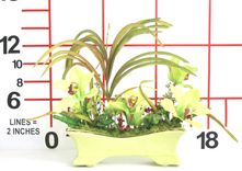 Dining Table Centerpiece Silk Floral Arrangement, Tropical Coffee Table Decor, Island Tropics 2 small