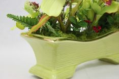 Dining Table Centerpiece Silk Floral Arrangement, Tropical Coffee Table Decor, Island Tropics 6 small
