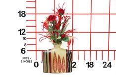 Silk Flower Arrangement, Unique Home Decor, Table Centerpieces, Feathered Roses 2 small