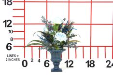 Silk Flower Arrangement | Home Office Decor, Dining Room Decor Table Centerpiece 2 small