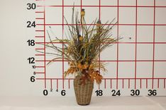 Basket Weave Silk Flower Arrangement Large Table Centerpiece, Living Room Decor, Dining Room Decor 2 small
