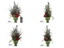 Spring Decor Silk Flower Arrangement, Home Decorating, Dining Table Centerpiece, Living Room Decor 3 small