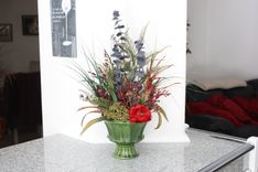 Spring Decor Silk Flower Arrangement, Home Decorating, Dining Table Centerpiece, Living Room Decor 6 small