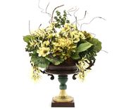 Dining Table Centerpiece Silk Flower Arrangement, Home Decorating Ideas, Vintage Luxury Table Decor 1 small