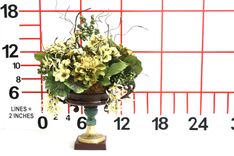 Dining Table Centerpiece Silk Flower Arrangement, Home Decorating Ideas, Vintage Luxury Table Decor 2 small