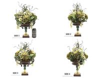 Dining Table Centerpiece Silk Flower Arrangement, Home Decorating Ideas, Vintage Luxury Table Decor 3 small
