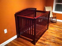 3-In-1 Crib, Toddler Bed, Full Size Bed 2 small