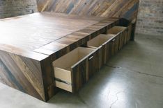 Storage Platform Bed - Dark 4 small