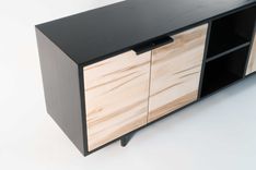 Credenza Two - Ambrosia Maple/Black Ash 1 small