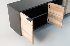 Credenza Two - Ambrosia Maple/Black Ash 3 small