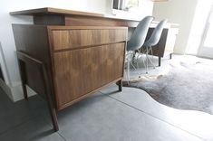 Mid Century Inspired Walnut And Marble Desk And Home Office 6 small