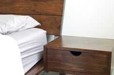 Walnut And Steel Bed With Floating Night Stands 1 small
