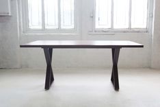 X-Base Walnut Dining Table 5 small