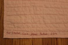 Baby Quilt, Hand Quilted 3 small