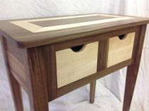 Black Walnut And Tiger Maple End Table 3 small