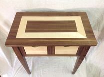Black Walnut And Tiger Maple End Table 4 small