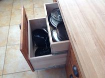 Custom Designed Cherry Island With Maple Butcher Block Top 5 small
