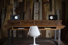 Custom Studio Desk For Audio + Video Production W/ Keyboard Workstation Shelf And Rack Units 5 small