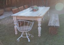 Reclaimed Douglas Fir Scaffold Board Farm Table 3 small