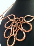 Hand Hammered Copper Wire Necklace 1 small
