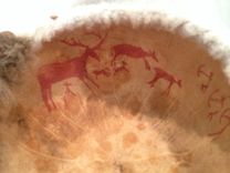 Cave Drawing Fur Art Gourd 3 small