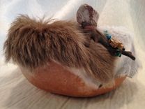 Cave Drawing Fur Art Gourd 4 small