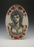 Marie Antoinette "Let Them Eat Cake" Porcelain Serving Set 3 small
