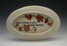Marie Antoinette "Let Them Eat Cake" Porcelain Serving Set 4 small