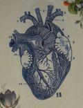Reverse Anatomical Heart Oval Porcelain Serving Platter 3 small