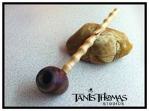 Handmade Reclaimed Hardwood Pipe By Tanis Thomas (Signed) 3 small