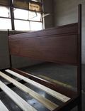 Modern Tall Post Bed In Walnut 2 small
