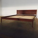 King Size Modern Bed In Walnut 1 small