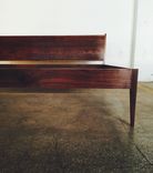 King Size Modern Bed In Walnut 5 small