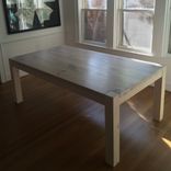 Parsons Type Farm Table In Pine 1 small