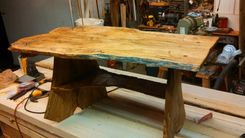 Spalted Water Oak Live Edge Coffee Table 4 small