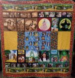 Custom Wizard Of Oz Movie Scenic Dorothy Poppy Fields Panel Quilt 1 small