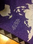 Custom World Map Adventurer World Explorer Travel Quilt With Embroidery 2 small