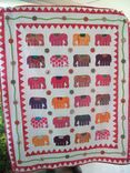 Custom "Elephant Walk" Appliqued Quilt 6 small